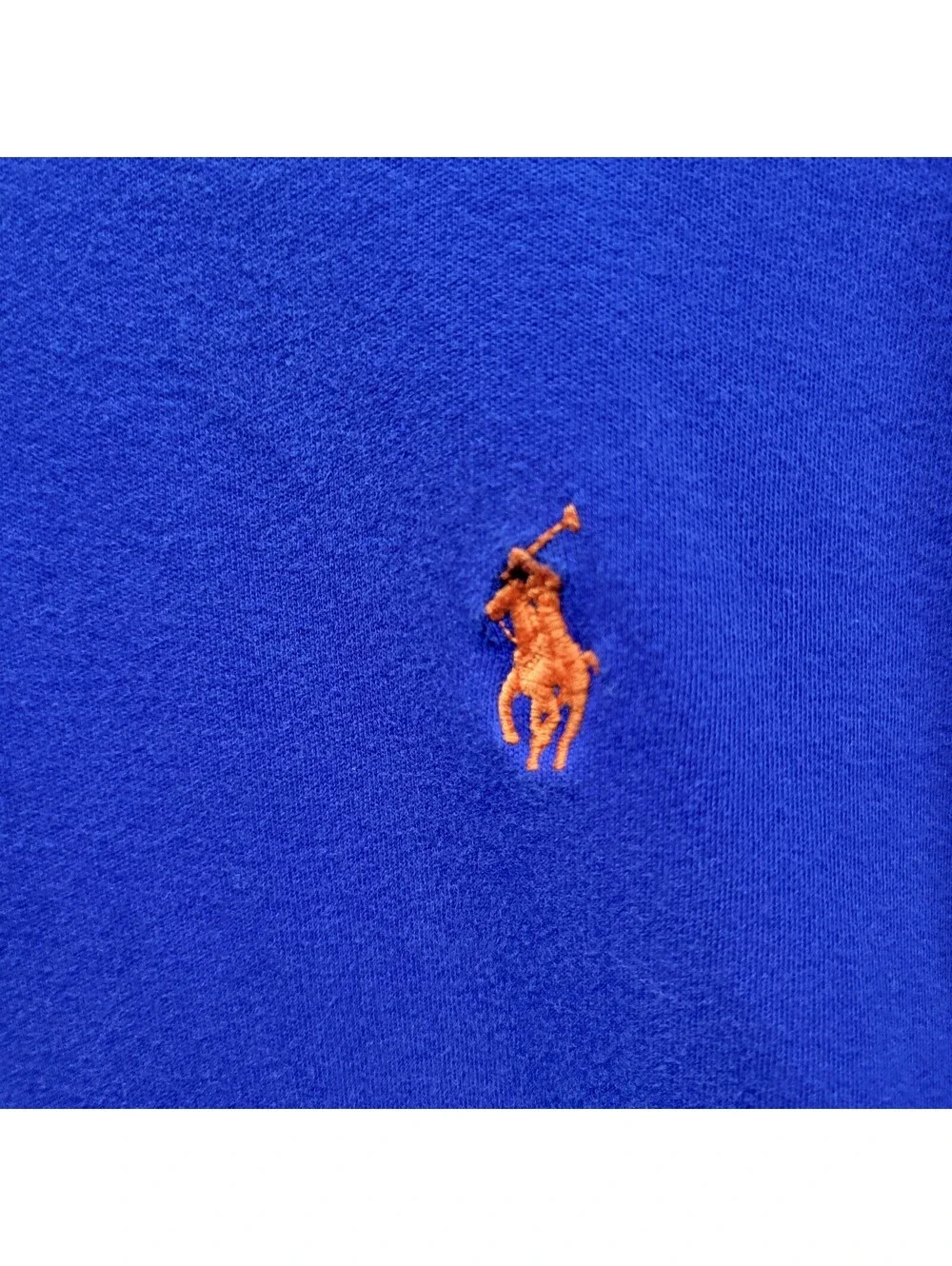 Polo Ralph Lauren Shirt Men’s Sz L Cobalt Blue Polo Comfort Orange Pony